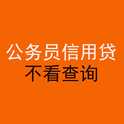 河西区街道公务员信用贷款